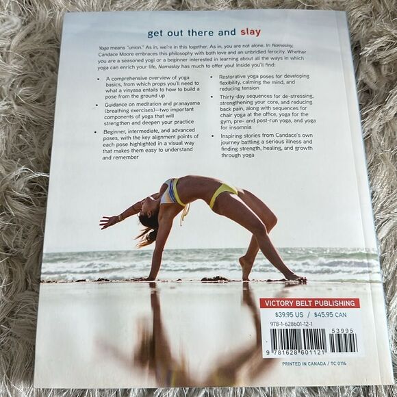 Namaslay Softcover Instructional Yoga Book By Candace Moore - Picture 3 of 17